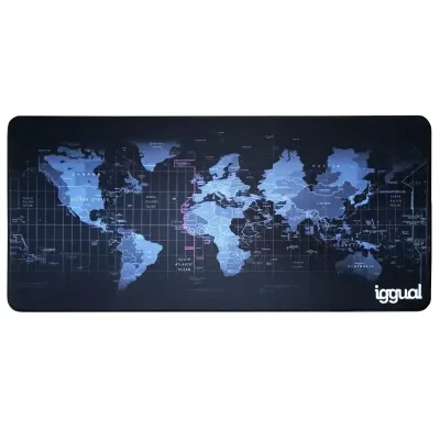 Iggual Alfombrilla Gaming XL Mapamundi