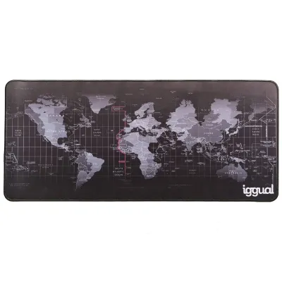 Iggual Alfombrilla Gaming XL Mapamundi