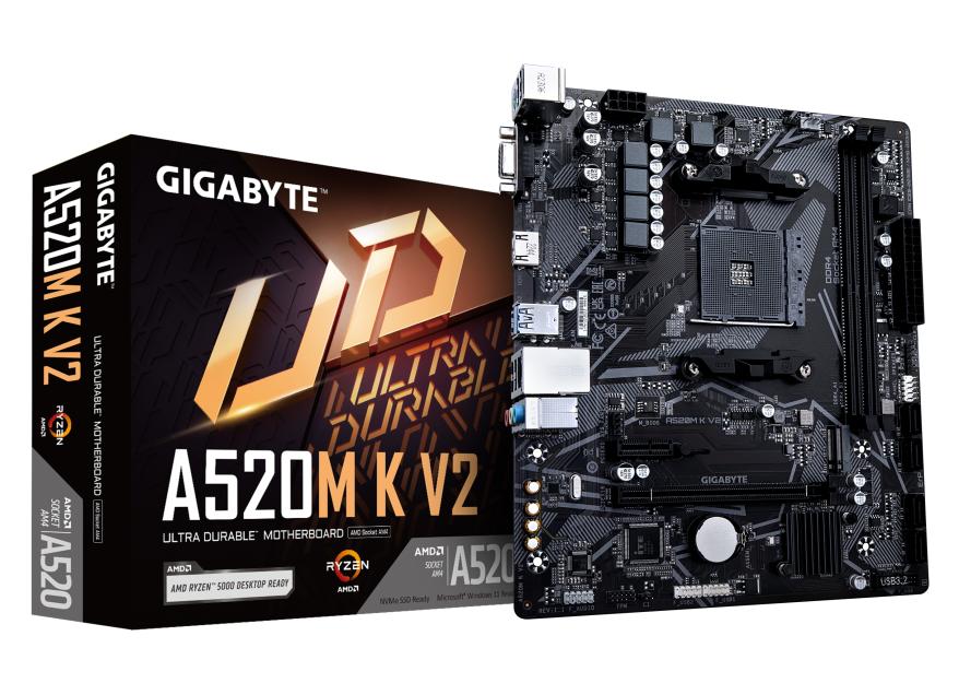 Gigabyte A520M K V2 placa base AMD A520 Zócalo AM4 micro ATX | Tech...