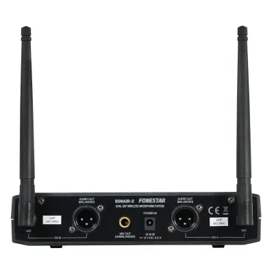 Micrófono Inalámbrico Doble Mano UHF Fonestar SONAIR-2M/ Micrófono Inalámbrico Doble Mano UHF Fonestar SONAIR-2M/