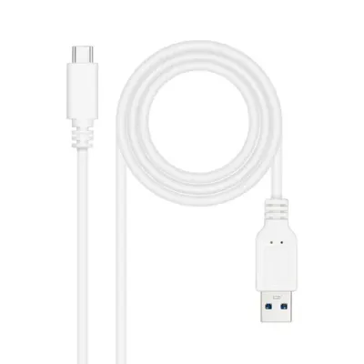 Nanocable Cable USB 3.1 a USB-C Macho/Macho 2m Blanco