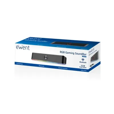 Ewent Barra de Sonido RGB Gaming con Bluetooth
