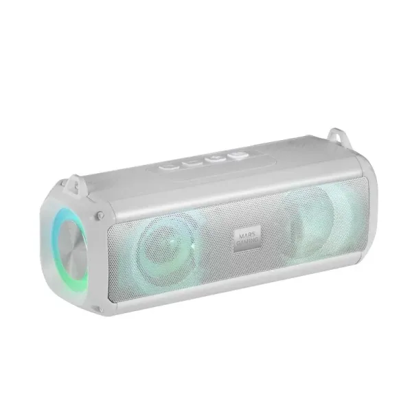 Mars Gaming MSB-XT Altavoz Portátil y Barra de Sonido Bluetooth RGB 20W Blanco 