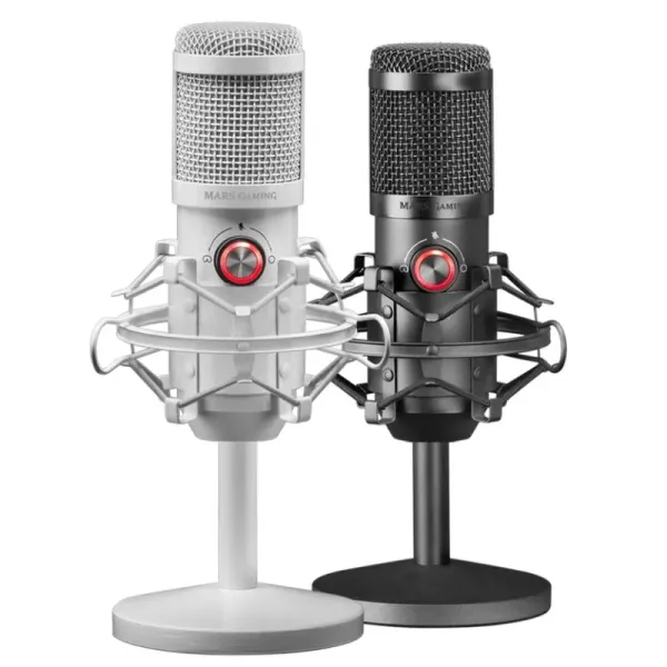 Mars Gaming MMICX Micrófono Profesional USB Blanco