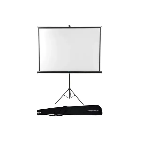 iggual Pantalla de Proyección 112" 200x200 cm con Trípode + Bolsa