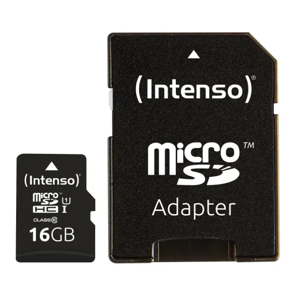 Intenso Tarjeta Micro SD SDHC UHS-I 16GB Clase 10