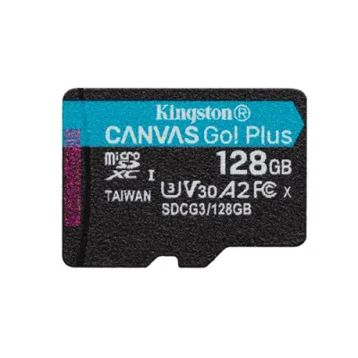 Kingston Canvas Go Plus MicroSDXC 128GB UHS-I U3 V30 Clase 10 +