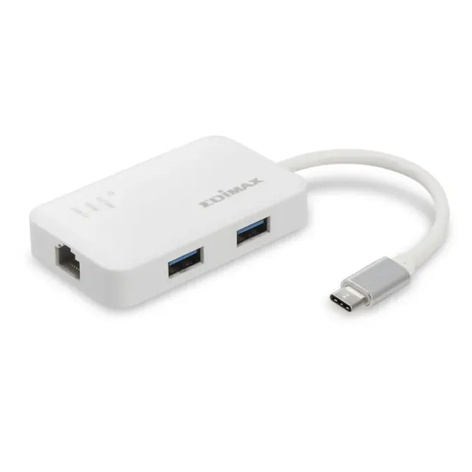 Edimax EU-4308 Adaptador USB-C a 3x USB 3.0 1x RJ-45 Gigabit