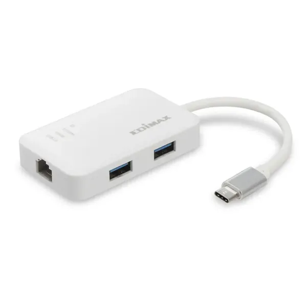 Edimax EU-4308 Adaptador USB-C a 3x USB 3.0 1x RJ-45 Gigabit