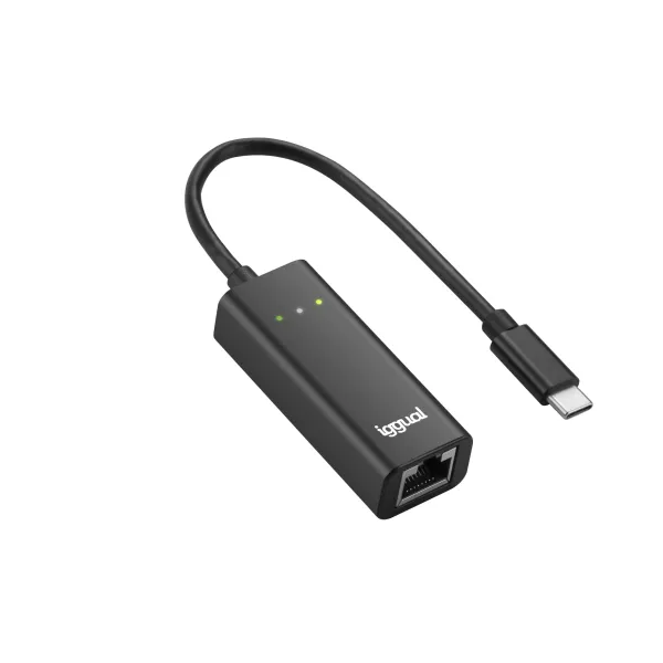 Iggual IGG317693 Adaptador USB-C a RJ-45 Gigabit