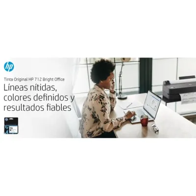 HP 712 Negro 3ED70A - Cartucho de Tinta Original HP 712 Negro 3ED70A - Cartucho de Tinta Original