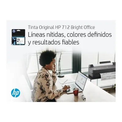 HP 712 Negro 3ED70A - Cartucho de Tinta Original HP 712 Negro 3ED70A - Cartucho de Tinta Original