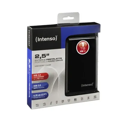 Intenso HDD Externo 1 TB USB 3.0 Negro Intenso HDD Externo 1 TB USB 3.0 Negro