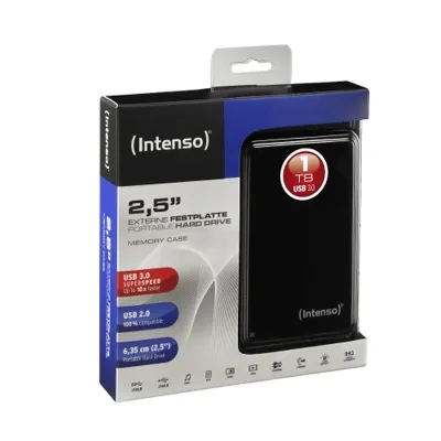 Intenso HDD Externo 1 TB USB 3.0 Negro Intenso HDD Externo 1 TB USB 3.0 Negro