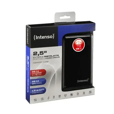 Intenso Disco Duro Externo 2TB 2.5" USB 3.0 Negro Intenso Disco Duro Externo 2TB 2.5" USB 3.0 Negro
