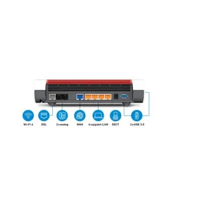 AVM Fritz! Box 7590 AX Router WiFi Mesh Dual Band 2400 Mbps