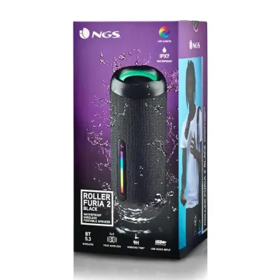 NGS Roller Furia 2 Altavoz Portátil Bluetooth Negro