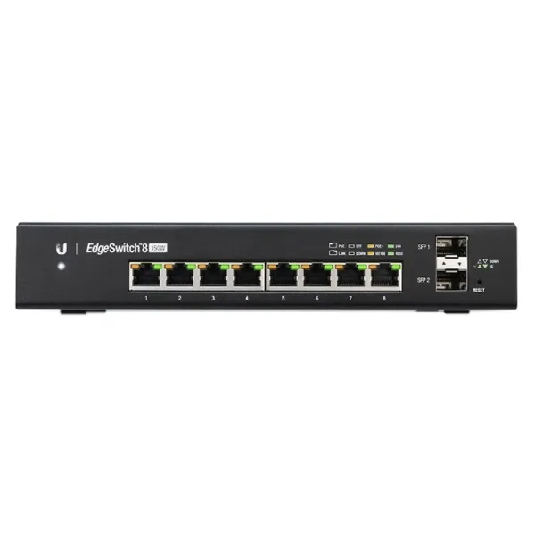 Ubiquiti EdgeSwitch 8 150W Switch Gestionable 8 Puertos Gigabit PoE + 2 SFP