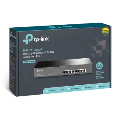 TP-Link TL-SG1008MP Switch 8 Puertos Gigabit PoE TP-Link TL-SG1008MP Switch 8 Puertos Gigabit PoE