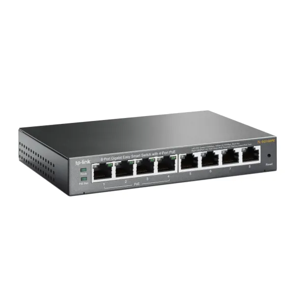 TP-Link TL-SG108PE Switch Easy Smart 8 Puertos Gigabit con 4 Puertos PoE