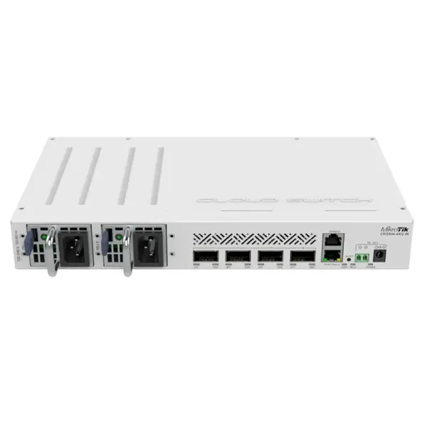 MikroTik CRS504-4XQ-IN Switch 4 Puertos QSFP28 + 1 Puerto Ethernet 3 Puertos PoE