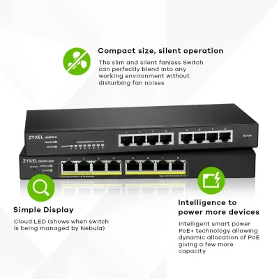 Zyxel GS1915-8 Switch Gestionado L2 8 Puertos Gigabit Ethernet