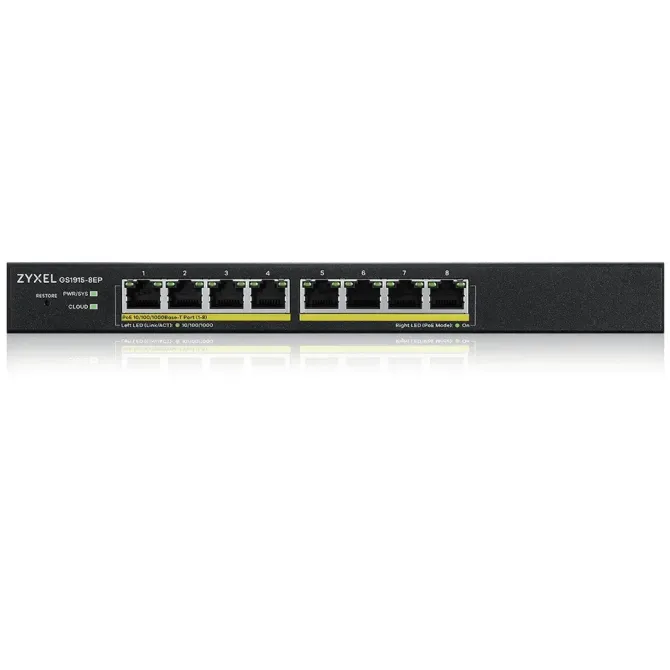 Zyxel GS1915-8EP Gestionado L2 Gigabit Ethernet PoE 8 Puertos