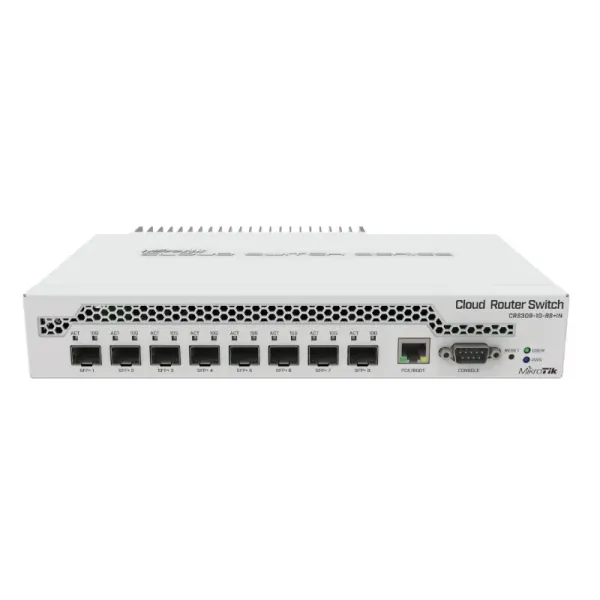 Mikrotik CRS309-1G-8S+IN Switch Gestionado 8 Puertos SFP+ 10Gbps + 1 Puerto Ethernet Gigabit