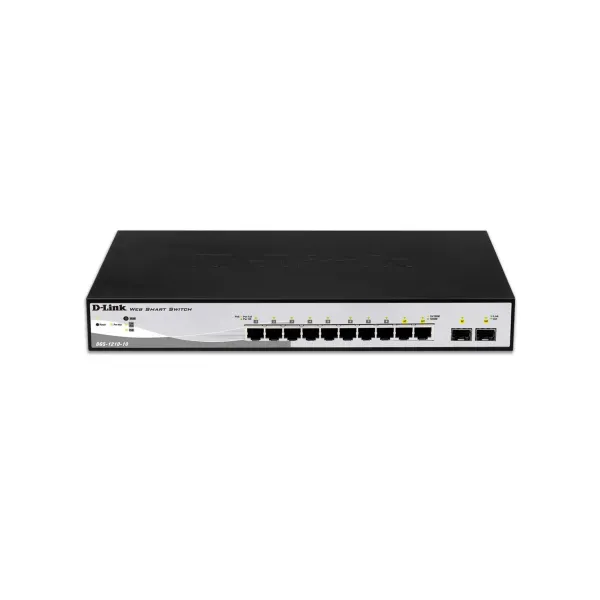 D-Link DGS-1210-10/E Smart+ Switch Gestionado 8 Puertos Ethernet Gigabit + 2 Puertos 100/1000Mbps SF