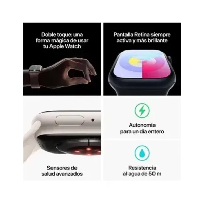Apple Watch Series 9 GPS + Cellular 41mm Grafito Caja de Acero Apple Watch Series 9 GPS + Cellular 41mm Grafito Caja de Acero