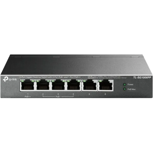 Tp-link tl-sg1006pp switch 6xgb (3xpoe+ 1xpoe++)