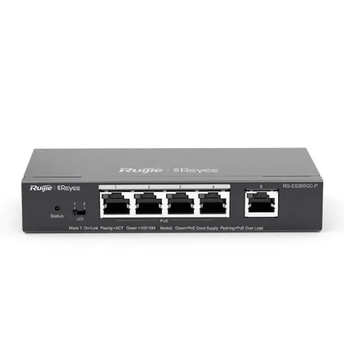 Ruijie Networks RG-ES205GC-P Switch 5 Puertos Gestionado L2