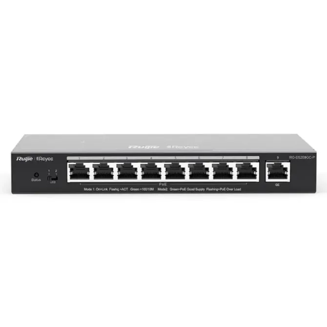 Ruijie Networks RG-ES209GC-P Switch 9 Puertos Gestionado