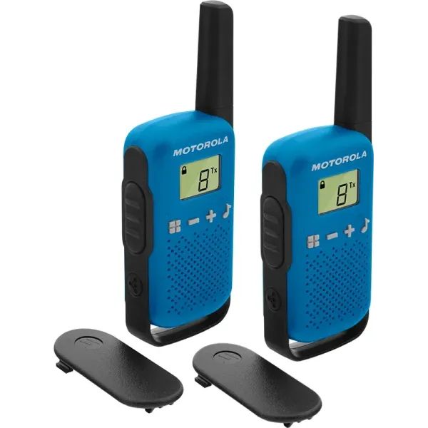 Motorola TLKR T42 Pack 2 Walkie Talkie Azules