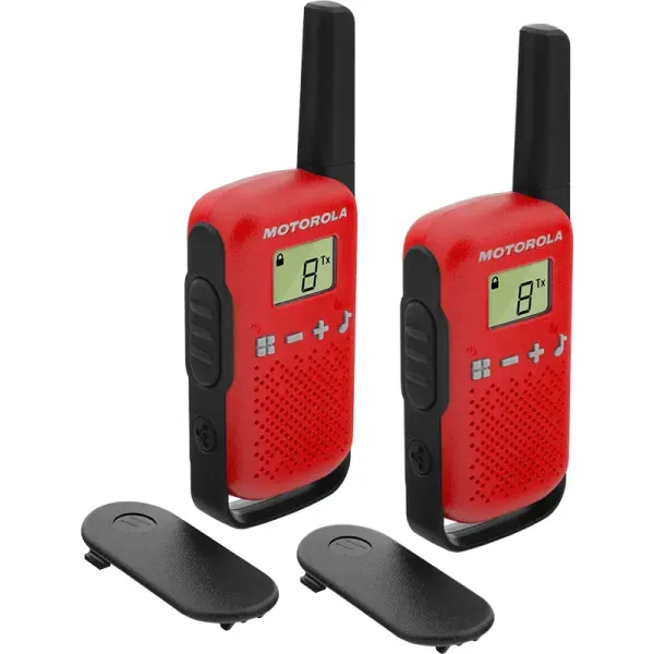 Motorola TLKR T42 Pack 2 Walkie Talkie Rojos