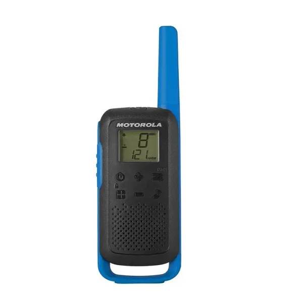 Motorola TLKR T62 Pack 2 Walkie Talkie Azules