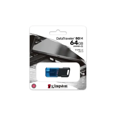 Kingston DataTraveler 80M 64GB USB-C 3.2 Kingston DataTraveler 80M 64GB USB-C 3.2