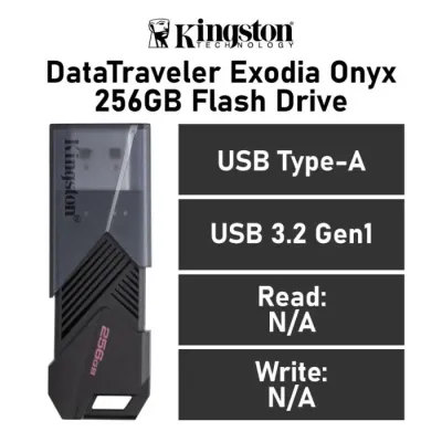 Kingston DataTraveler Exodia Onyx 256GB USB 3.2 Gen1 Kingston DataTraveler Exodia Onyx 256GB USB 3.2 Gen1