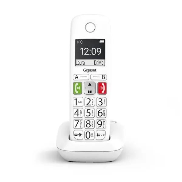 Gigaset E290 Teléfono Inalámbrico Teclas Grandes Blanco