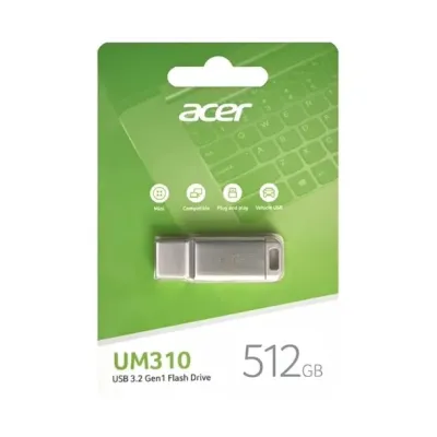 Acer UM310 Memoria USB 512GB 3.2, aluminio Acer UM310 Memoria USB 512GB 3.2, aluminio