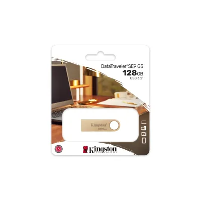 Kingston DataTraveler SE9 G3 Gold-Metal 128GB USB 3.0 Kingston DataTraveler SE9 G3 Gold-Metal 128GB USB 3.0