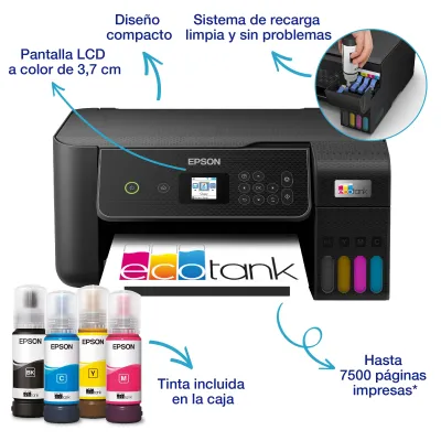 Epson EcoTank ET-2870 Impresora Multifunción Color WiFi Epson EcoTank ET-2870 Impresora Multifunción Color WiFi