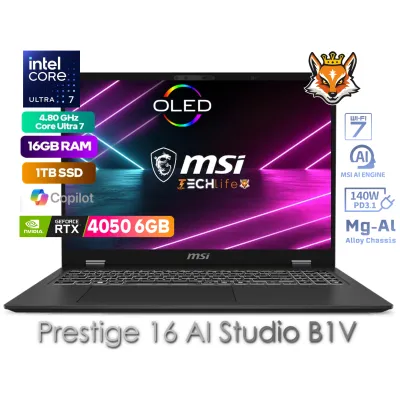 MSI Prestige 16 AI Studio B1VEG-026ES Intel Evo Core Ultra