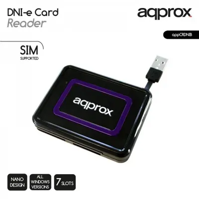 Approx APPCRDNIB Lector de Tarjetas USB 2.0 Approx APPCRDNIB Lector de Tarjetas USB 2.0