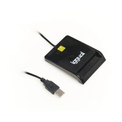 Iggual IGG316740 Lector de Tarjeta Magnética USB Negro Iggual IGG316740 Lector de Tarjeta Magnética USB Negro