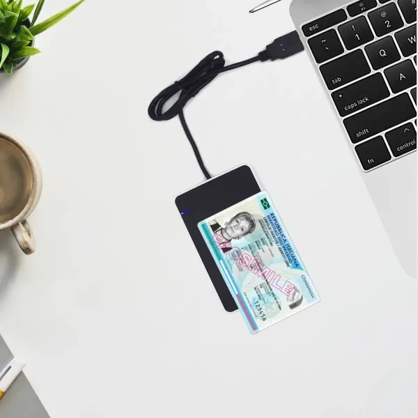 Ewent EW1053 Lector de Tarjetas Inteligentes y de Identificación sin Contacto NFC USB 2.0 Negro