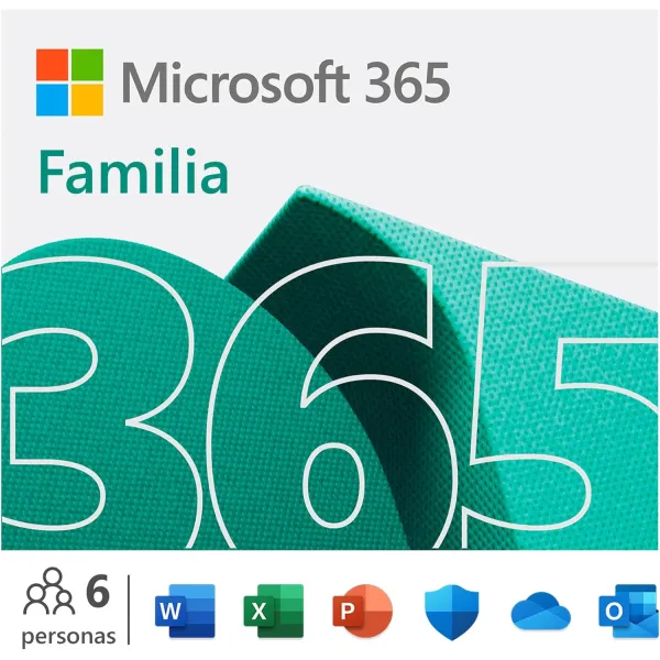 Microsoft Office 365 Familia 6 Usuarios+6TB | 5 PC/MAC/Tablets/Smartphone | Descarga Digital | 1 Año
