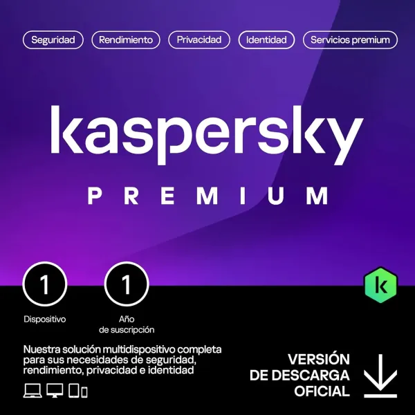 Kaspersky Premium Total Security 1 Dispositivo Licencia Digital 1 Año