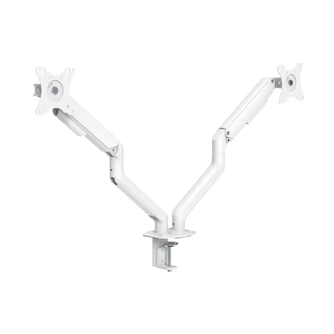 TooQ DB4132TNR-W Soporte de Mesa Giratorio/Inclinable para 2