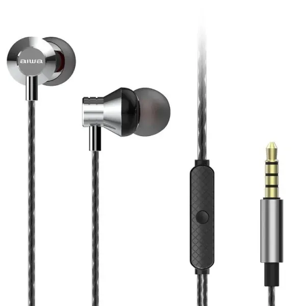 Aiwa ESTM-50 Auriculares con Micrófono Plateados 